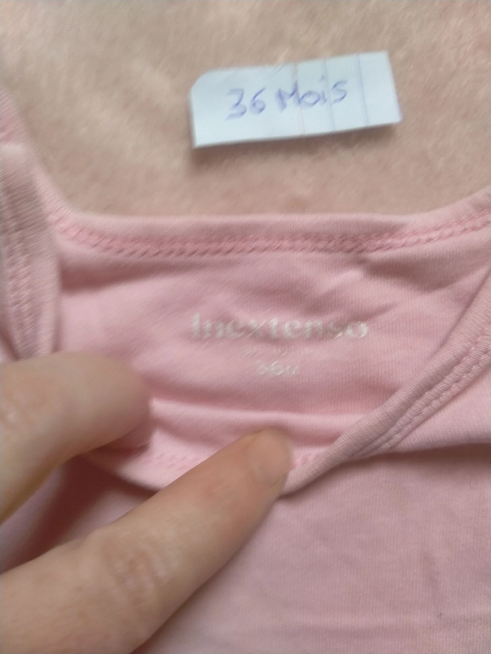 Body bebé niña Inextenso rosa mangas cortas 36 meses – photo 3